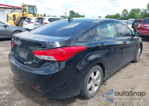 2013 Hyundai Elantra Gls из США, поврежденный, VIN KMHDH4AEXDU901334